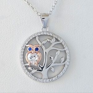 Silver Owl Necklace - 925 Sterling Silver, 2019 Charmed Aroma Owl Collection